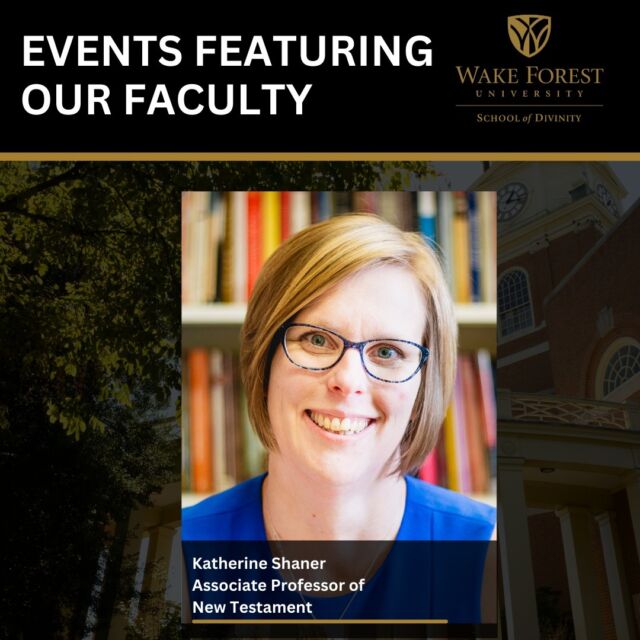 Associate Professor of New Testament, Katherine Shaner will be the guest speaker at several churches this summer. 

This Sunday, you can join her at Epiphany Lutheran Church, in Winston-Salem, at 10AM.