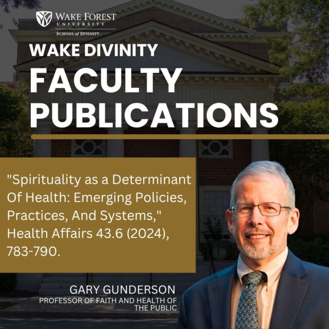 Congratulations to Professor of Faith and Health of the Public, Gary Gunderson on his recent publication.

To read the article, visit healthaffairs.org/doi/full/10.1377/hlthaff.2023.01643

Link In Bio
