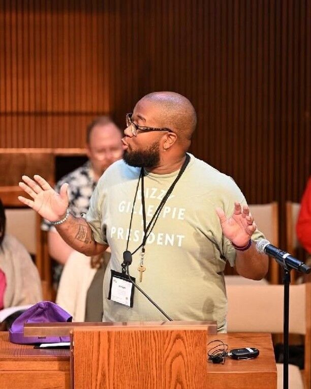 Wake Div's Joshuah Brian Campbell and Sally Ann Morris participated in The Hymn Society 2024 Annual Conference held at Emory University earlier this week. 

The mission of the society is to encourage, promote, and enliven congregational singing.

🔗: thehymnsociety.org/ 

Link In Bio
