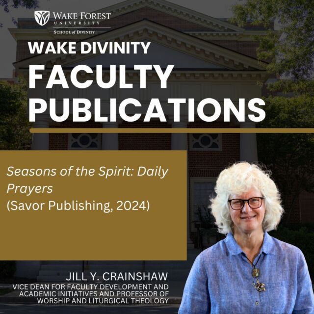 Congratulations to Vice Dean for Faculty Development and Academic Initiatives and Professor of Worship & Liturgical Theology, Jill Y. Crainshaw on her recent publication.